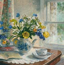 Flowers in a Wedgewood Teapot
